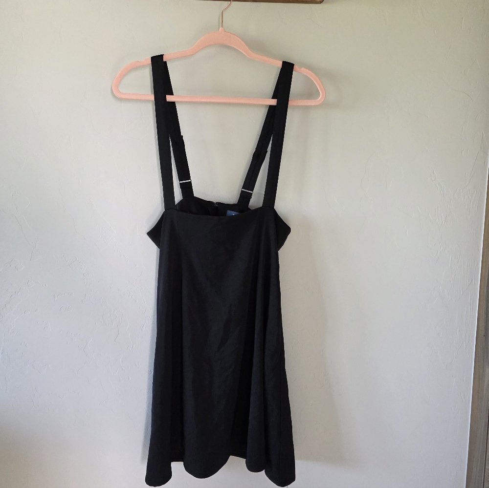 Modcloth Black Suspender Dress